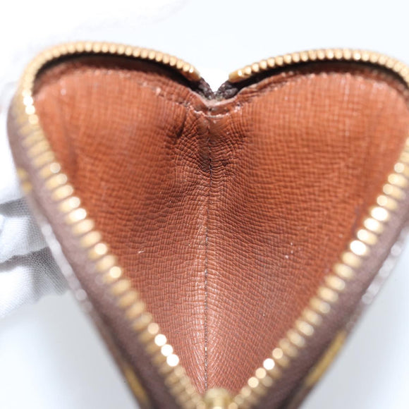 LOUIS VUITTON Monogram Porte Monnaie Round Coin Purse M61926 LV Auth 133225