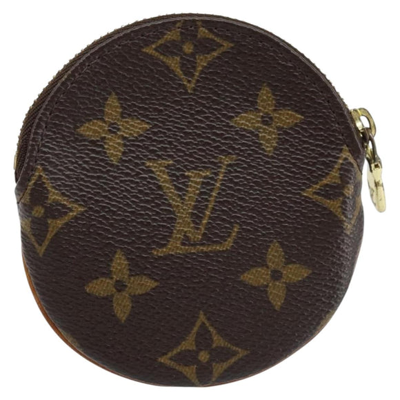 LOUIS VUITTON Monogram Porte Monnaie Round Coin Purse M61926 LV Auth 133225