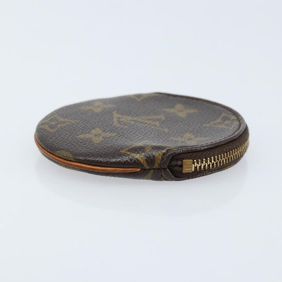 LOUIS VUITTON Monogram Porte Monnaie Round Coin Purse M61926 LV Auth 133225