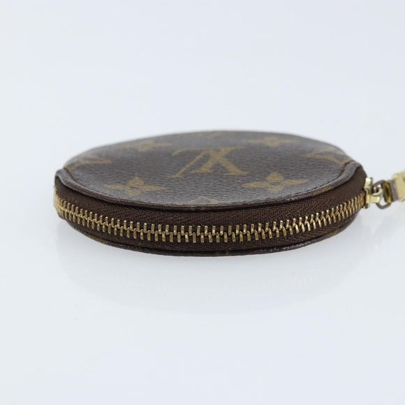 LOUIS VUITTON Monogram Porte Monnaie Round Coin Purse M61926 LV Auth 133225