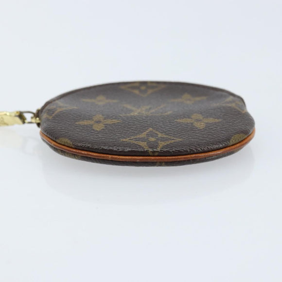 LOUIS VUITTON Monogram Porte Monnaie Round Coin Purse M61926 LV Auth 133225