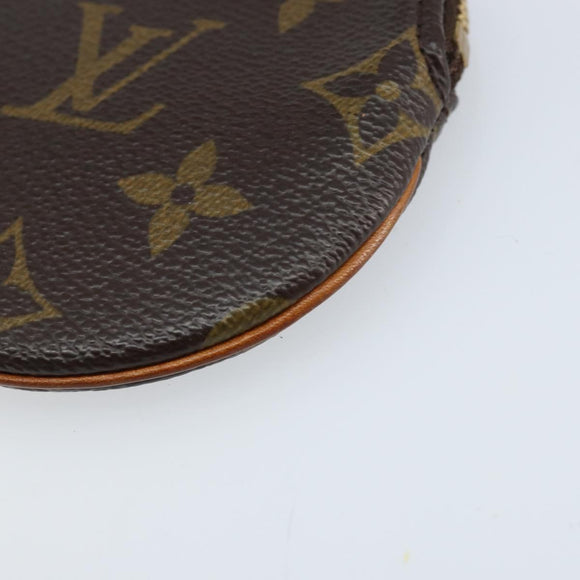 LOUIS VUITTON Monogram Porte Monnaie Round Coin Purse M61926 LV Auth 133225