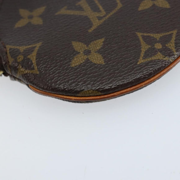 LOUIS VUITTON Monogram Porte Monnaie Round Coin Purse M61926 LV Auth 133225