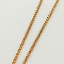 CHANEL Loupe Necklace metal Gold CC Auth 133226V-11