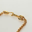 CHANEL Loupe Necklace metal Gold CC Auth 133226V-13