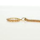 CHANEL Loupe Necklace metal Gold CC Auth 133226V-14
