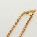 CHANEL Loupe Necklace metal Gold CC Auth 133226V-6