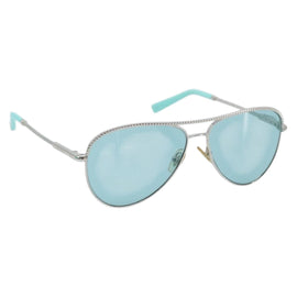 TIFFANY&Co. Teardrop Sunglasses plastic Blue Auth 133228M