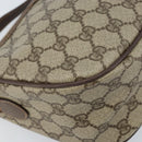 GUCCI GG Supreme Web Sherry Line Bag PVC Beige Gold 89 02 077 Auth 133234-15