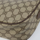 GUCCI GG Supreme Web Sherry Line Bag PVC Beige Gold 89 02 077 Auth 133234-16