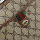 GUCCI GG Supreme Web Sherry Line Bag PVC Beige Gold 89 02 077 Auth 133234-18