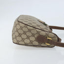 GUCCI GG Supreme Web Sherry Line Bag PVC Beige Gold 89 02 077 Auth 133234-3