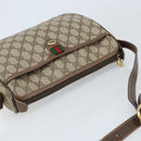GUCCI GG Supreme Web Sherry Line Bag PVC Beige Gold 89 02 077 Auth 133234-6