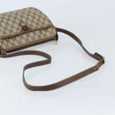 GUCCI GG Supreme Web Sherry Line Bag PVC Beige Gold 89 02 077 Auth 133234-7