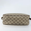 GUCCI GG Supreme Web Sherry Line Bag PVC Beige Gold 89 02 077 Auth 133234-5