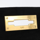 FENDI Shoulder Bag Leather Fabric Multicolor Gold Auth 133235SAM-9
