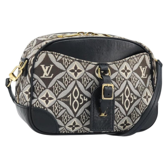 LOUIS VUITTON Monogram Jaguar Deauville MINI Bag Black M57205 LV Auth 133237M