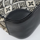 LOUIS VUITTON Monogram Jaguar Deauville MINI Bag Black M57205 LV Auth 133237M-16