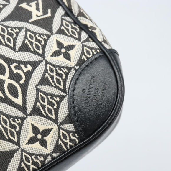 LOUIS VUITTON Monogram Jaguar Deauville MINI Bag Black M57205 LV Auth 133237M