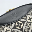 LOUIS VUITTON Monogram Jaguar Deauville MINI Bag Black M57205 LV Auth 133237M-18