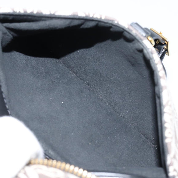 LOUIS VUITTON Monogram Jaguar Deauville MINI Bag Black M57205 LV Auth 133237M