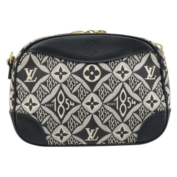 LOUIS VUITTON Monogram Jaguar Deauville MINI Bag Black M57205 LV Auth 133237M
