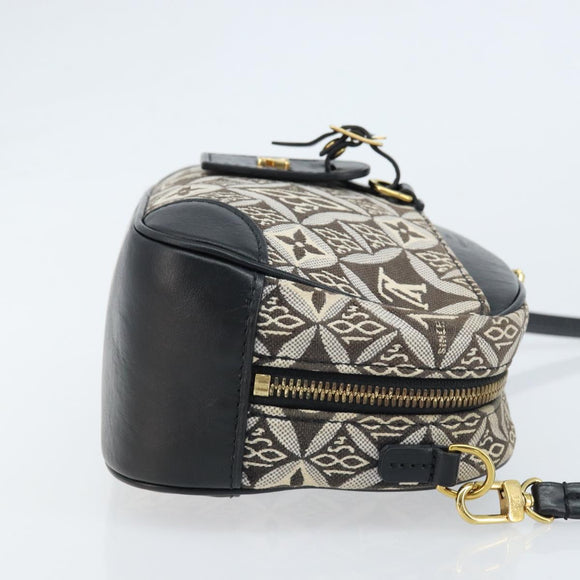 LOUIS VUITTON Monogram Jaguar Deauville MINI Bag Black M57205 LV Auth 133237M