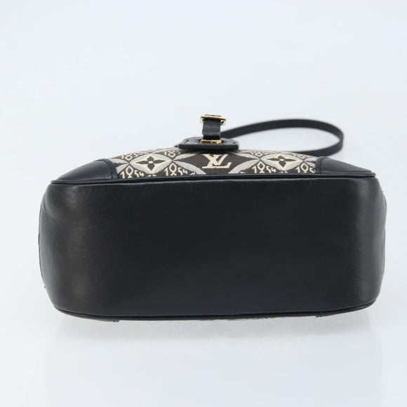 LOUIS VUITTON Monogram Jaguar Deauville MINI Bag Black M57205 LV Auth 133237M