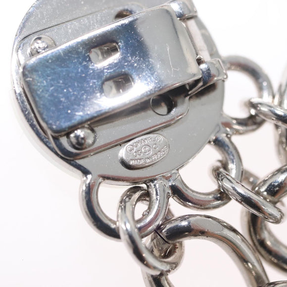 CHANEL COCO Mark Chain Clip for Costumes Belt metal Silver CC Auth 133239M
