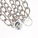 CHANEL COCO Mark Chain Clip for Costumes Belt metal Silver CC Auth 133239M-2