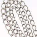 CHANEL COCO Mark Chain Clip for Costumes Belt metal Silver CC Auth 133239M-4