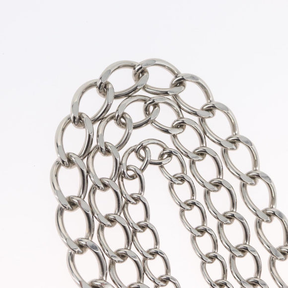 CHANEL COCO Mark Chain Clip for Costumes Belt metal Silver CC Auth 133239M