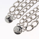 CHANEL COCO Mark Chain Clip for Costumes Belt metal Silver CC Auth 133239M-7