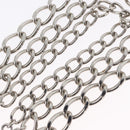 CHANEL COCO Mark Chain Clip for Costumes Belt metal Silver CC Auth 133239M-8