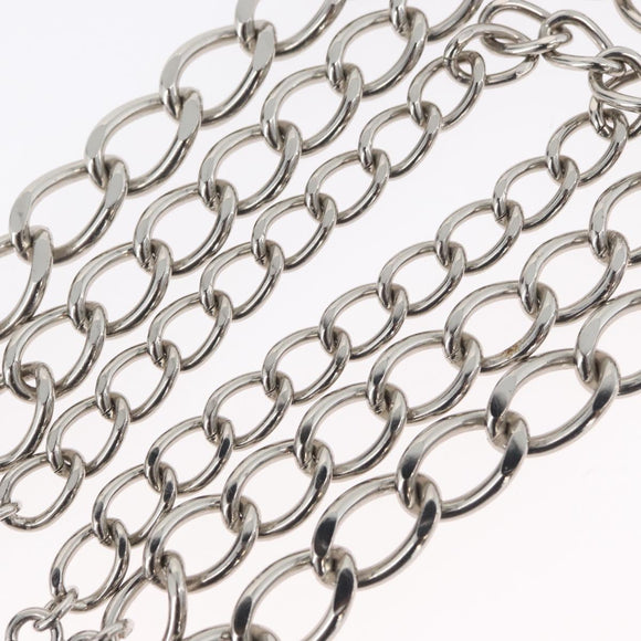 CHANEL COCO Mark Chain Clip for Costumes Belt metal Silver CC Auth 133239M