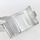 CHANEL Matelasse COCO Mark Bifold Wallet Lamb Skin Silver CC Auth 133240A-8
