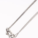 TIFFANY&Co. Hardware Double Link Necklace Ag925 Silver Auth 133241SAM-11