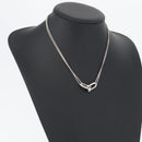 TIFFANY&Co. Hardware Double Link Necklace Ag925 Silver Auth 133241SAM-18