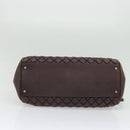 CHANEL Matelasse Chain Shoulder Bag Leather Brown CC Auth 133258-5