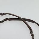 CHANEL Matelasse Chain Shoulder Bag Leather Brown CC Auth 133258-14