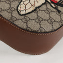 GUCCI GG Supreme Animalie Shoulder Bag PVC Europe Only Beige 409535 Auth 133260V-9