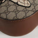 GUCCI GG Supreme Animalie Shoulder Bag PVC Europe Only Beige 409535 Auth 133260V-14