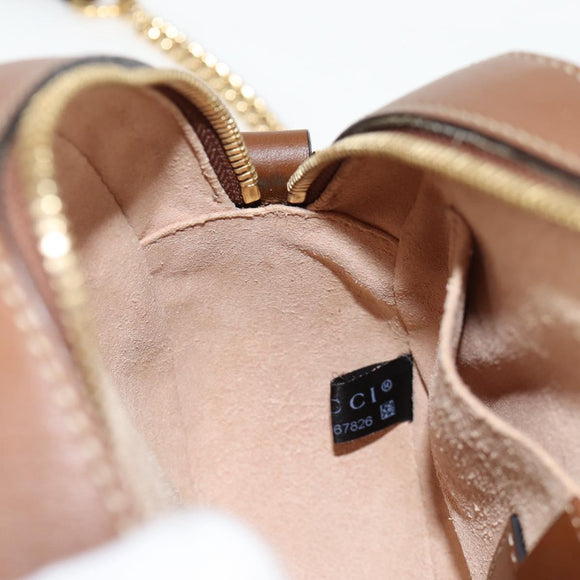 GUCCI GG Supreme Animalie Shoulder Bag PVC Europe Only Beige 409535 Auth 133260V