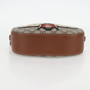 GUCCI GG Supreme Animalie Shoulder Bag PVC Europe Only Beige 409535 Auth 133260V-5