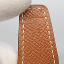 HERMES Constance Belt Leather Gold Blue Auth 133264-11