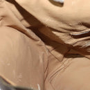 CELINE Macadam Canvas Shoulder Bag PVC Leather Brown Gold Auth 133267-20