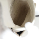 CHANEL Cambon Line Shoulder Bag Lamb Skin White Silver CC Auth 133269V-11