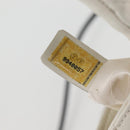 CHANEL Cambon Line Shoulder Bag Lamb Skin White Silver CC Auth 133269V-12