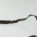 Salvatore Ferragamo Gancini Shoulder Bag Leather Brown Gold Auth 133270-20