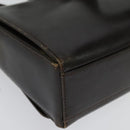 Salvatore Ferragamo Gancini Shoulder Bag Leather Brown Gold Auth 133270-4